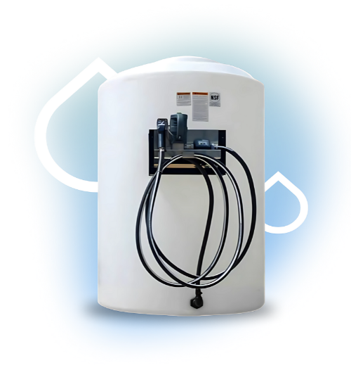 Large DEF storage tank with an advanced dispensing system for seamless diesel exhaust fluid management, ensuring reliable fleet refueling.